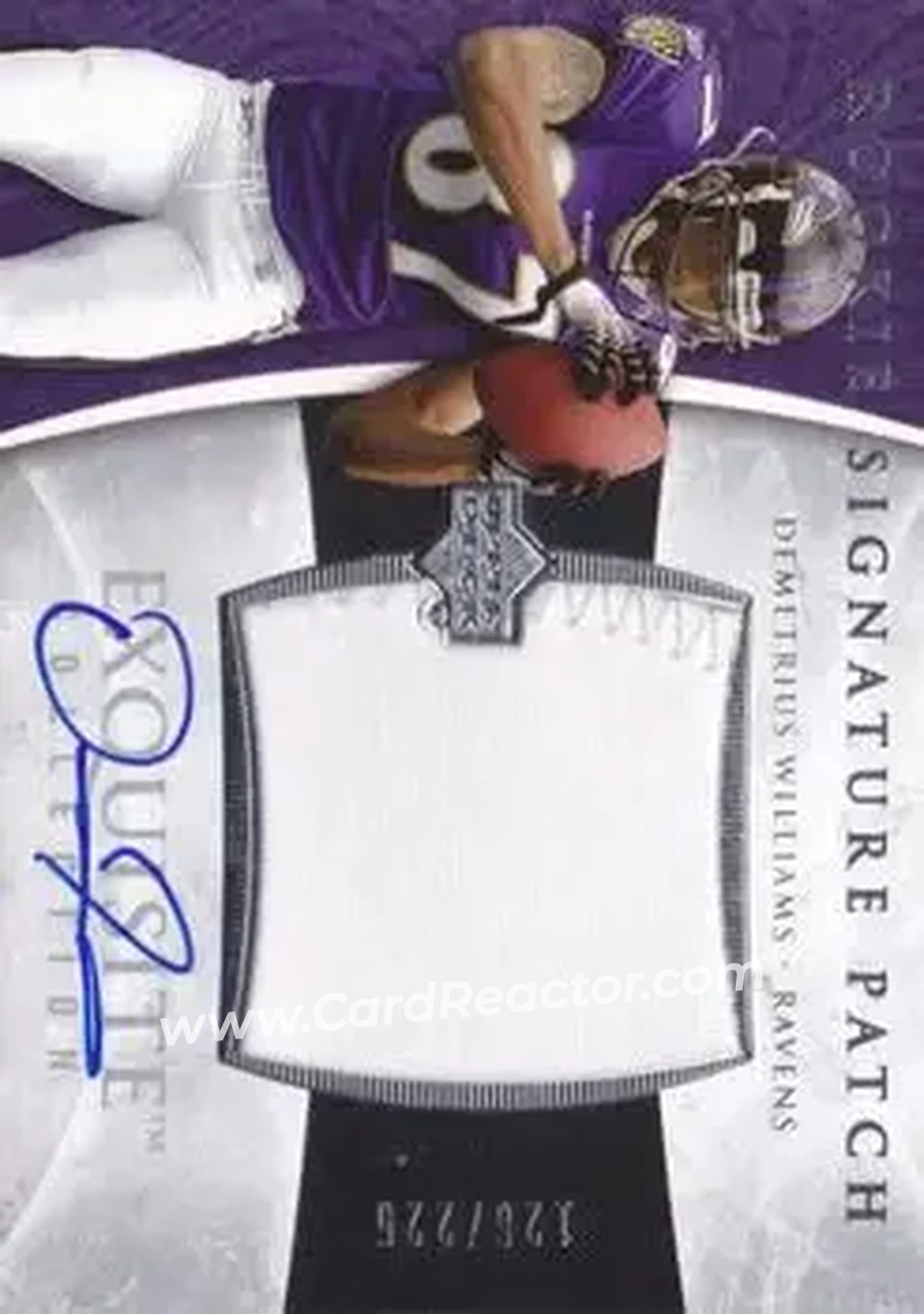 2006 Upper Deck Exquisite Collection #115 - Demetrius Williams - Baltimore Ravens - Front