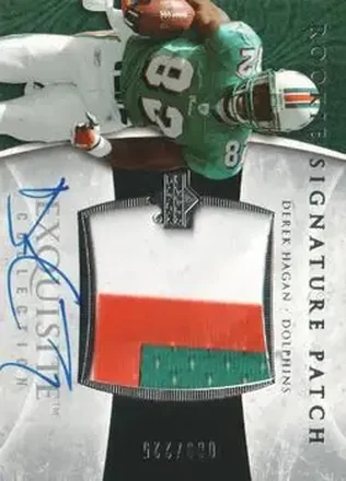 2006 Upper Deck Exquisite Collection #116 - Derek Hagan - Miami Dolphins