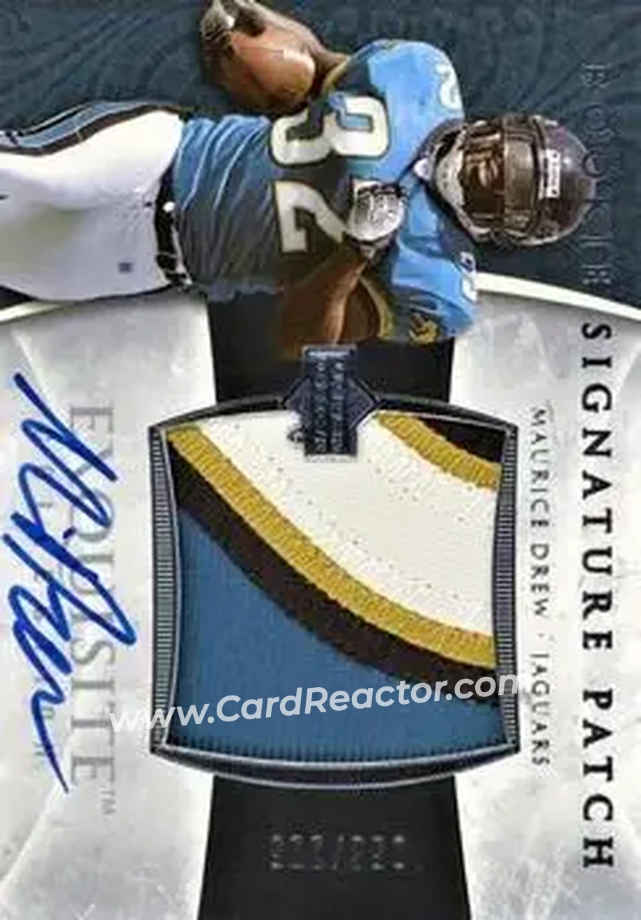 2006 Upper Deck Exquisite Collection #126 - Maurice Jones-Drew - Jacksonville Jaguars - Front 2006 Upper Deck Exquisite Collection #126 - Maurice Jones-Drew - Jacksonville Jaguars - Front