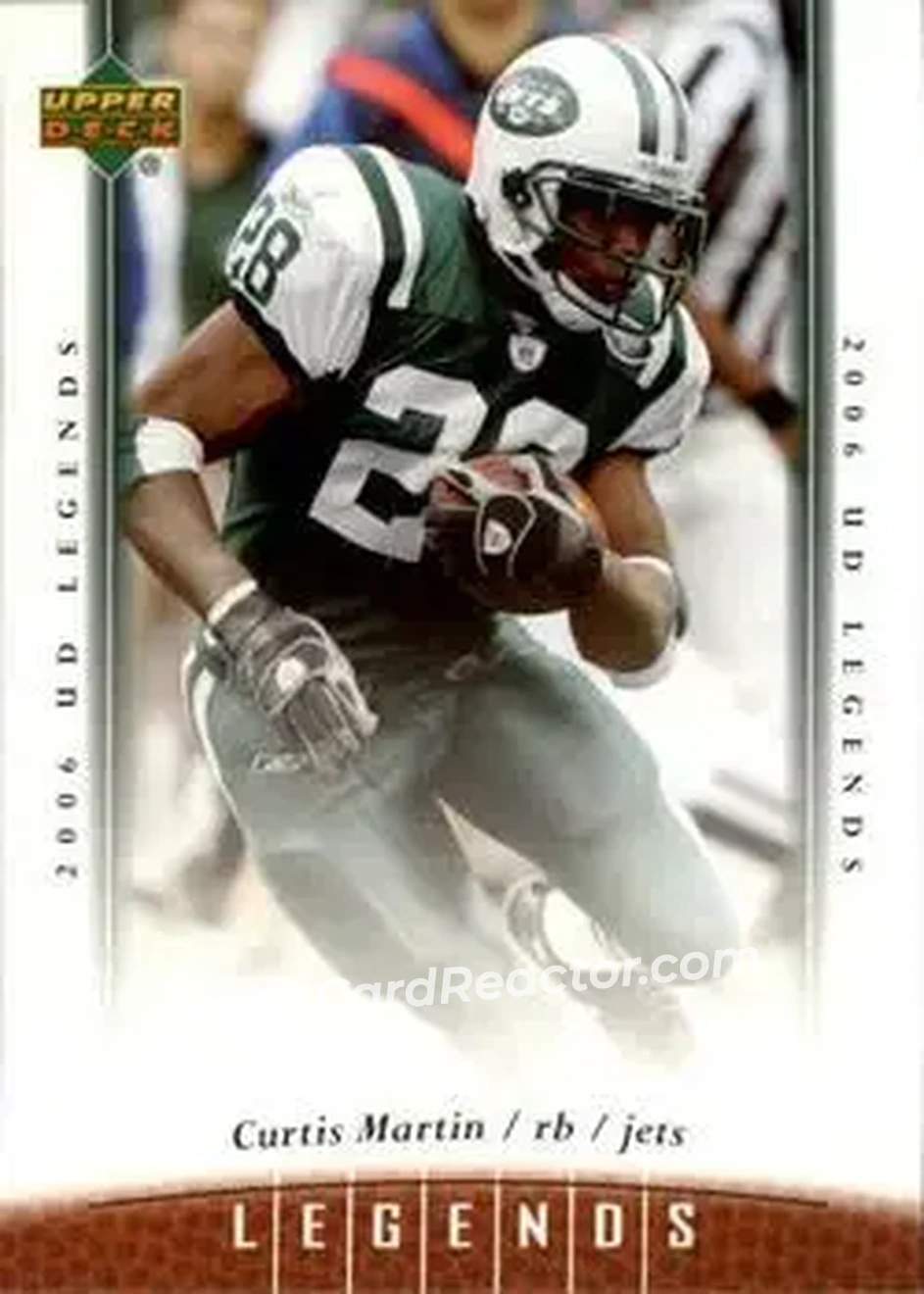 2006 Upper Deck Legends #7 - Curtis Martin - New York Jets - Front