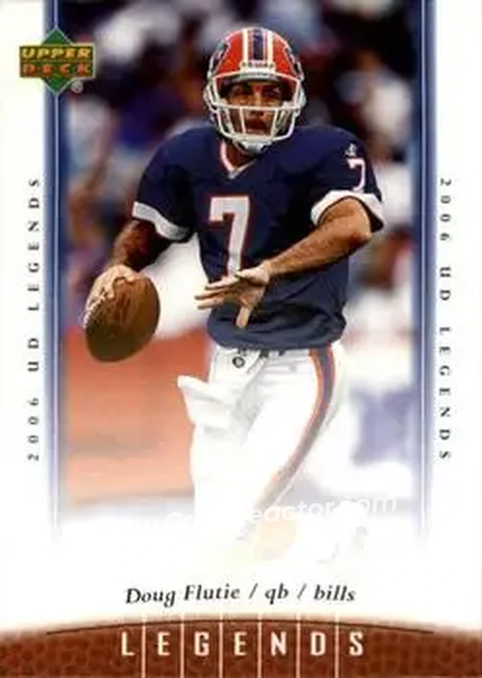 2006 Upper Deck Legends #15 - Doug Flutie - Buffalo Bills - Front