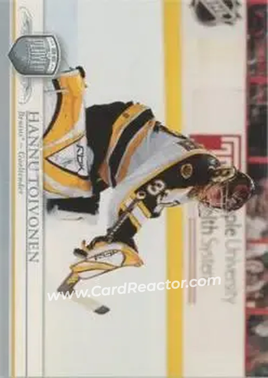 2006-07 Be A Player Portraits #11 - Hannu Toivonen - Boston Bruins - Front 2006-07 Be A Player Portraits #11 - Hannu Toivonen - Boston Bruins - Front