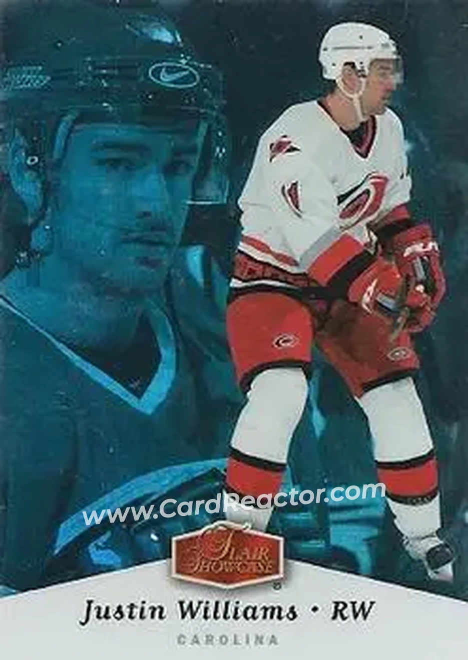 2006-07 Flair Showcase #21 - Justin Williams - Carolina Hurricanes - Front