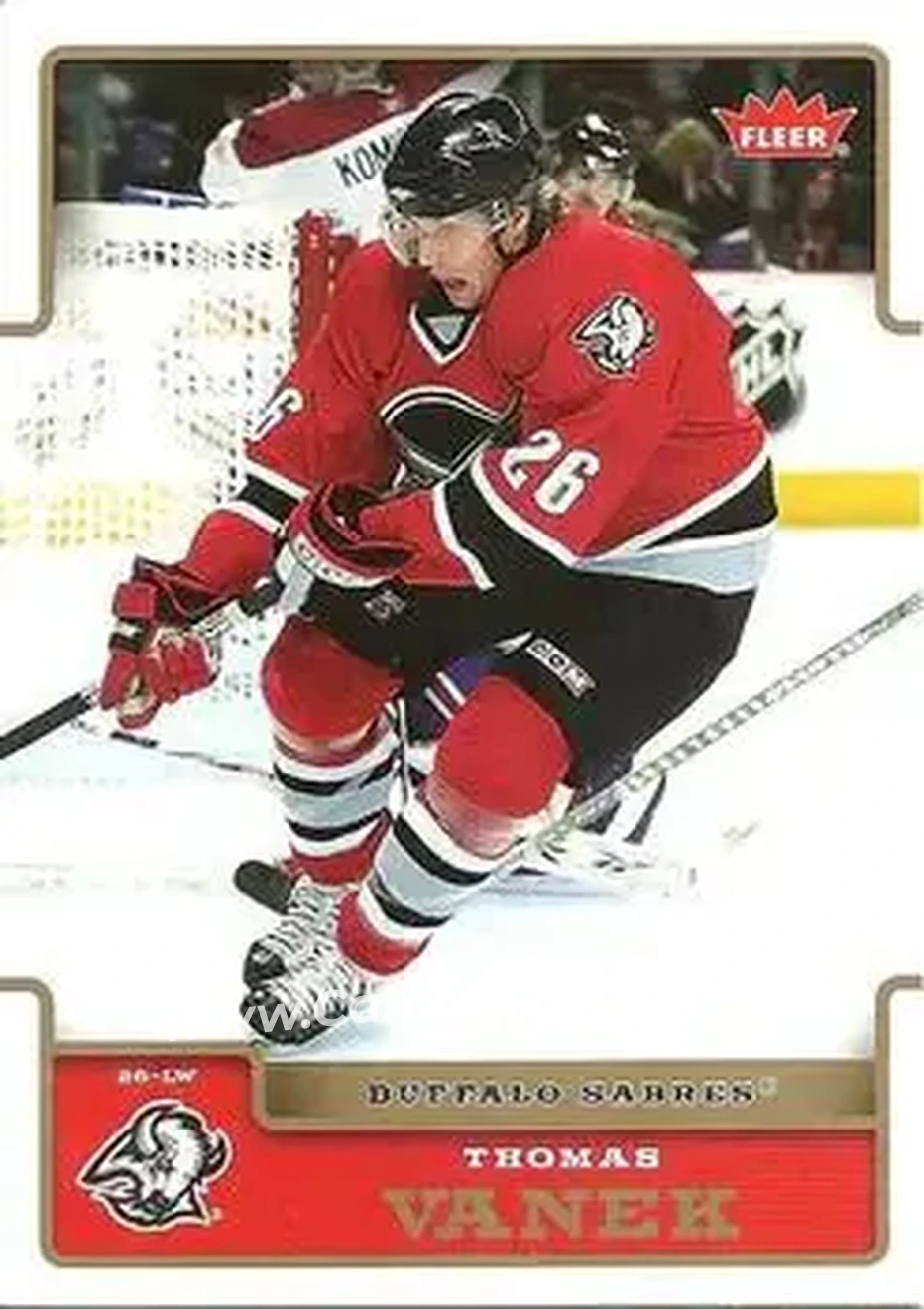 2006-07 Fleer #26 - Thomas Vanek - Buffalo Sabres - Front