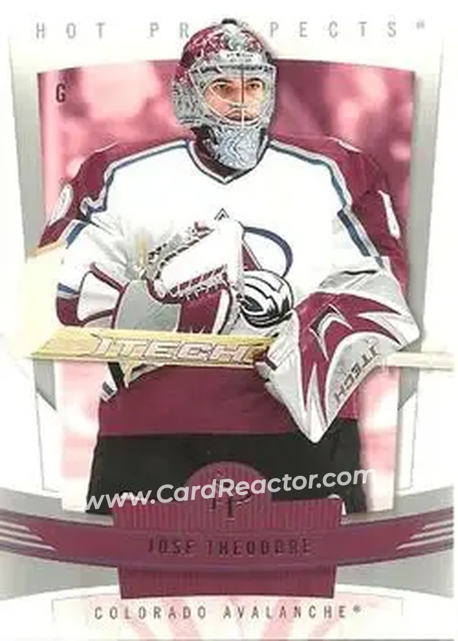2006-07 Fleer Hot Prospects #26 - Jose Theodore - Colorado Avalanche - Front
