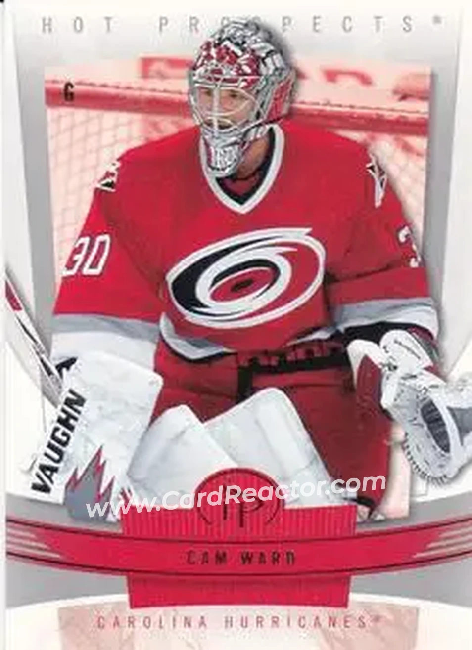 2006-07 Fleer Hot Prospects #20 - Cam Ward - Carolina Hurricanes - Front