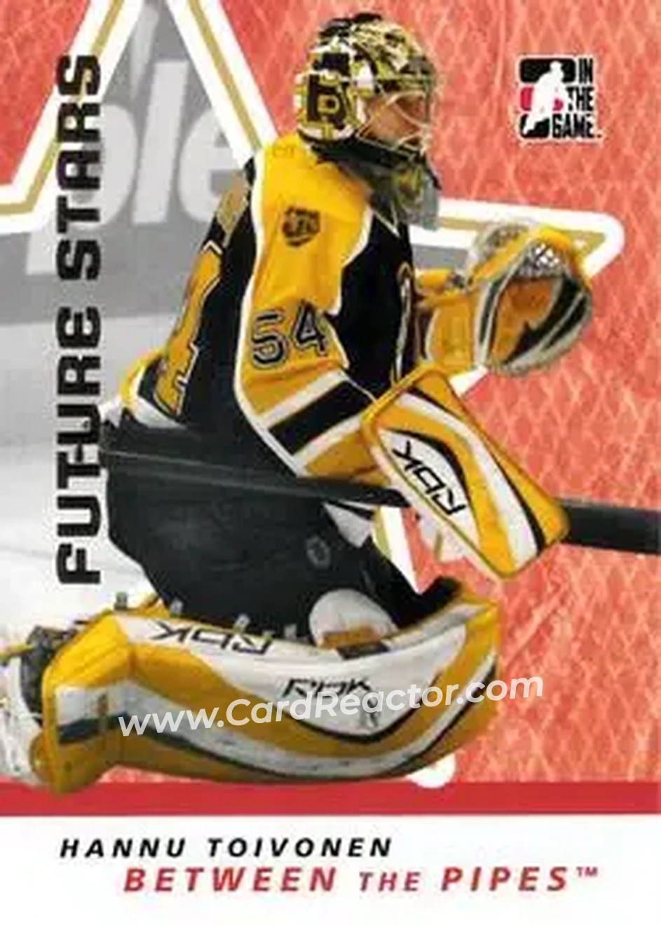 2006-07 In The Game Between The Pipes #16 - Hannu Toivonen - Providence Bruins - Front