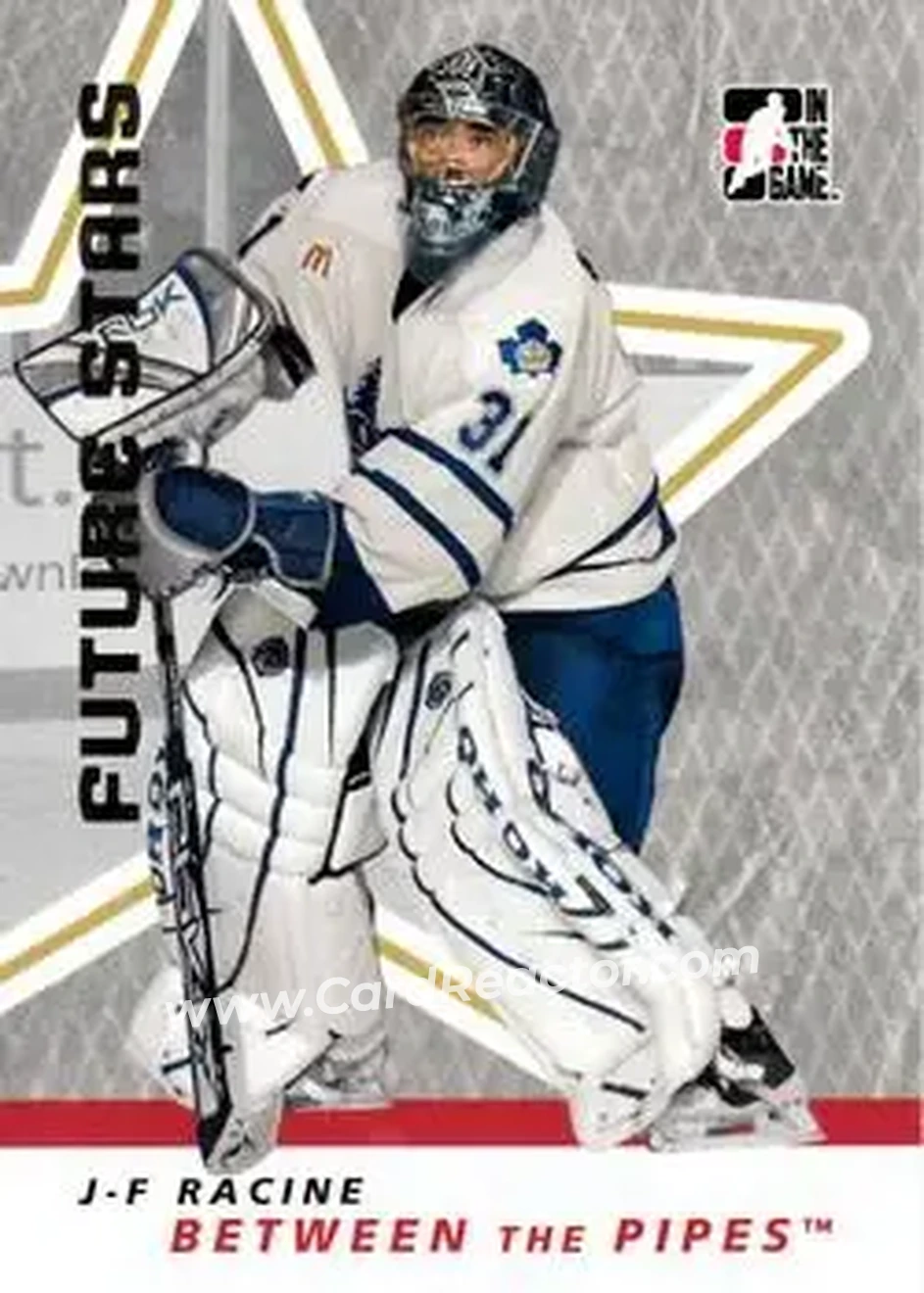 2006-07 In The Game Between The Pipes #21 - Jean-Francois Racine - Toronto Marlies - Front