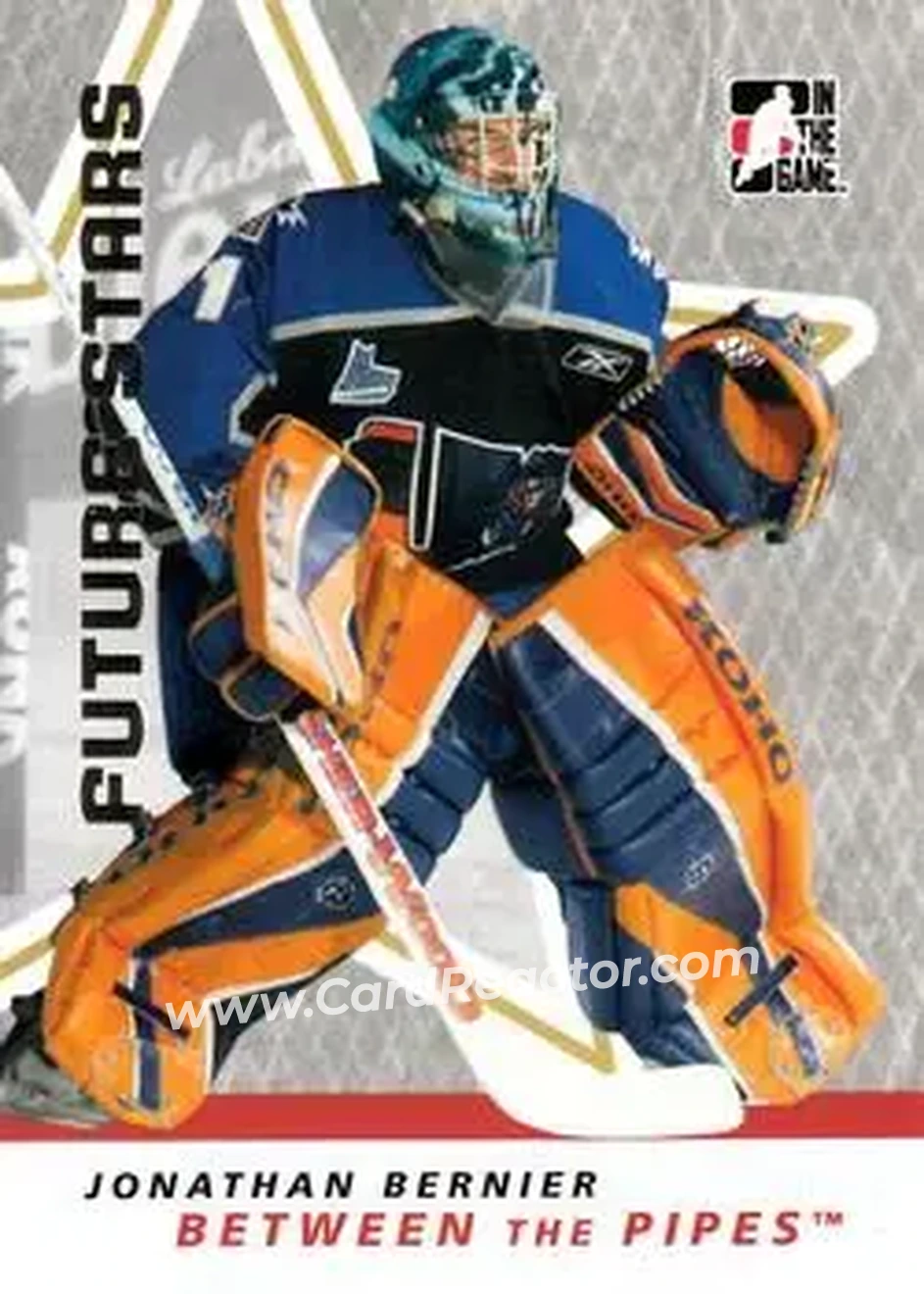 2006-07 In The Game Between The Pipes #24 - Jonathan Bernier - Lewiston Maineiacs - Front 2006-07 In The Game Between The Pipes #24 - Jonathan Bernier - Lewiston Maineiacs - Front