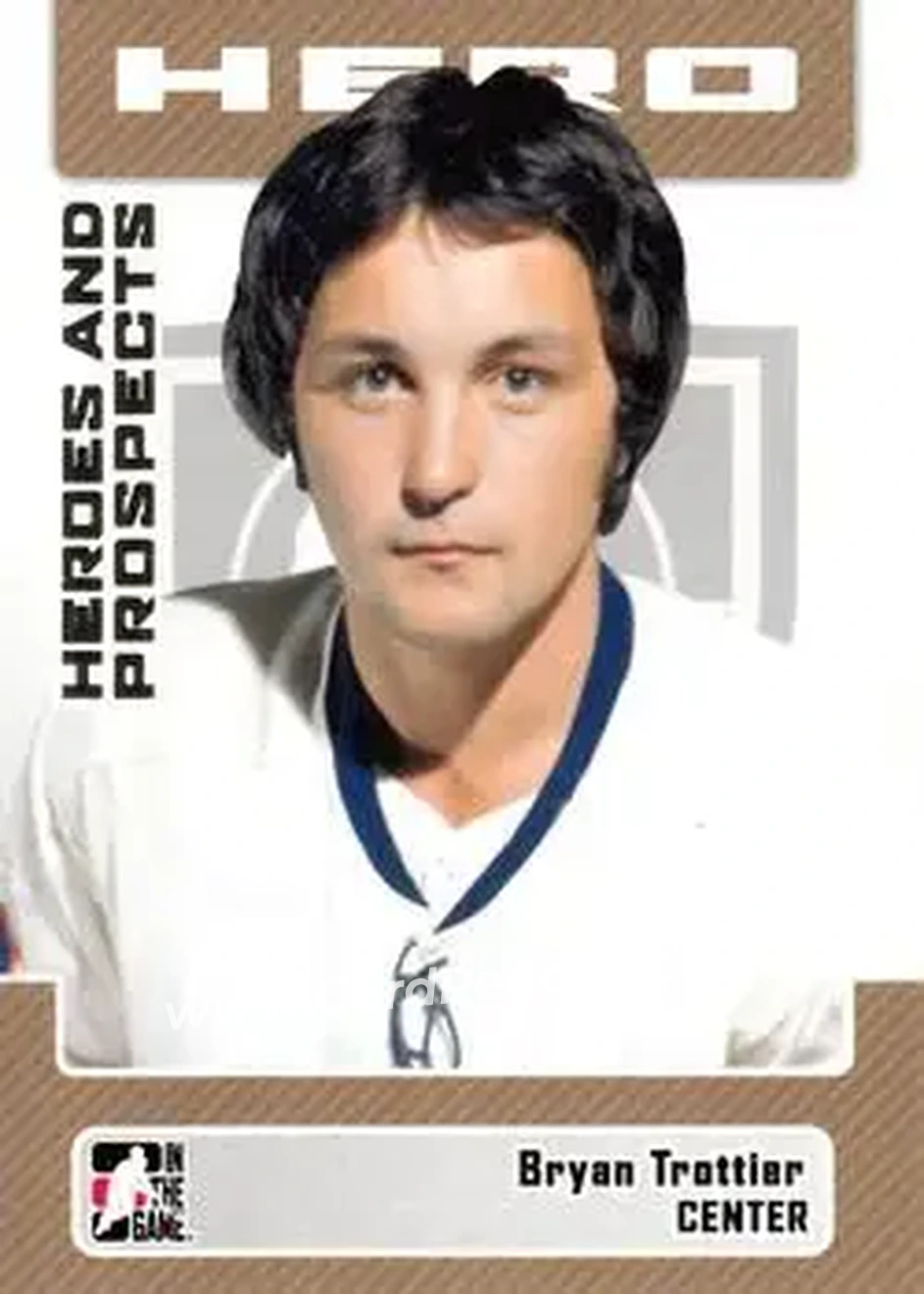 2006-07 In The Game Heroes and Prospects #7 - Bryan Trottier - Swift Current Broncos - Front 2006-07 In The Game Heroes and Prospects #7 - Bryan Trottier - Swift Current Broncos - Front