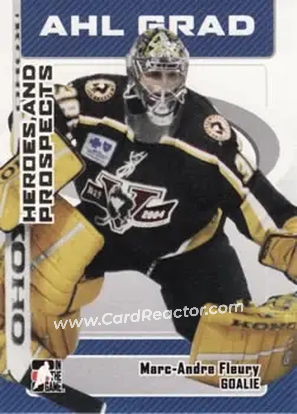2006-07 In The Game Heroes and Prospects #19 - Marc-Andre Fleury - Wilkes-Barre/Scranton Penguins - Front