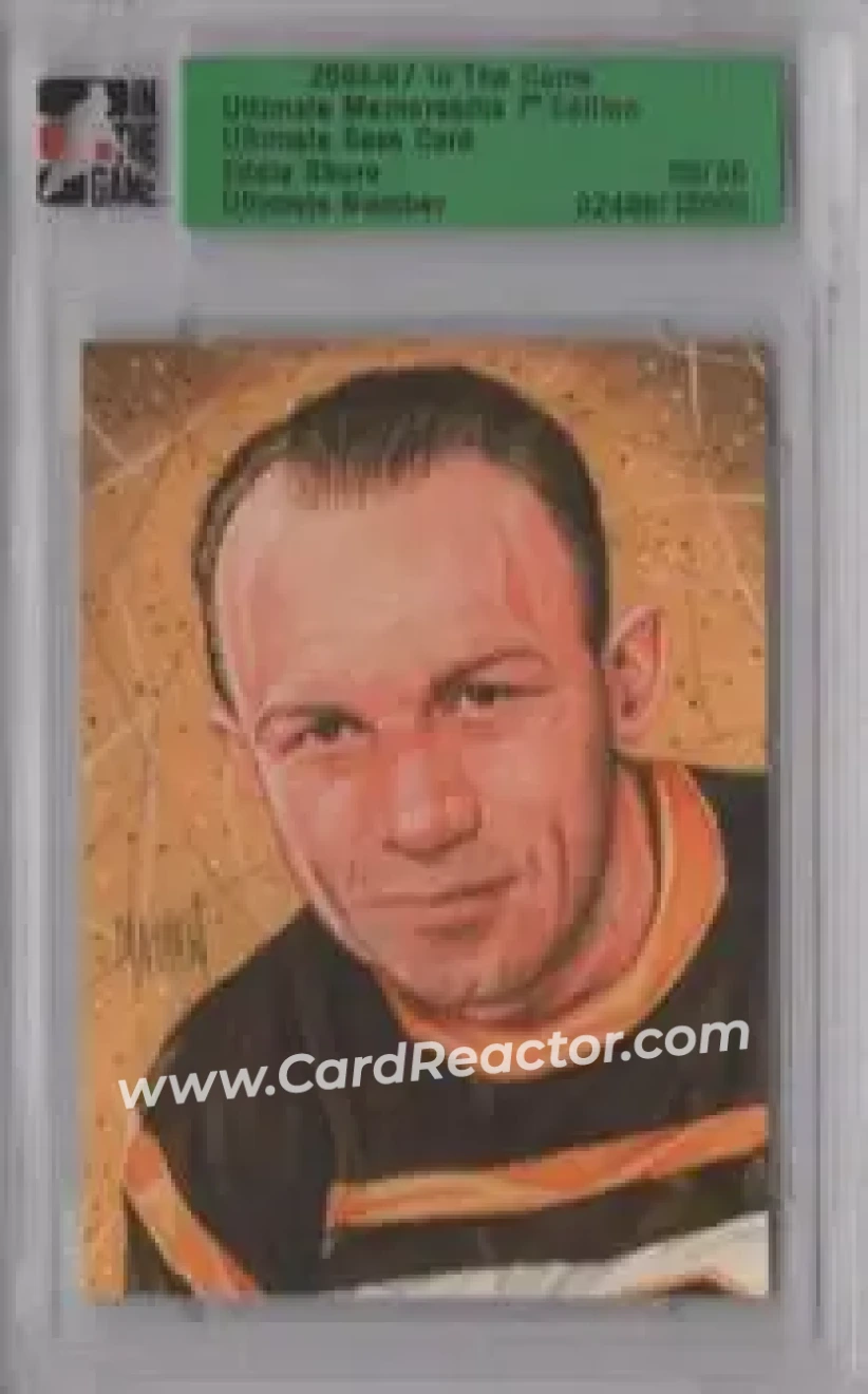 2006-07 In The Game Ultimate Memorabilia #NNO - Eddie Shore - Boston Bruins - Front