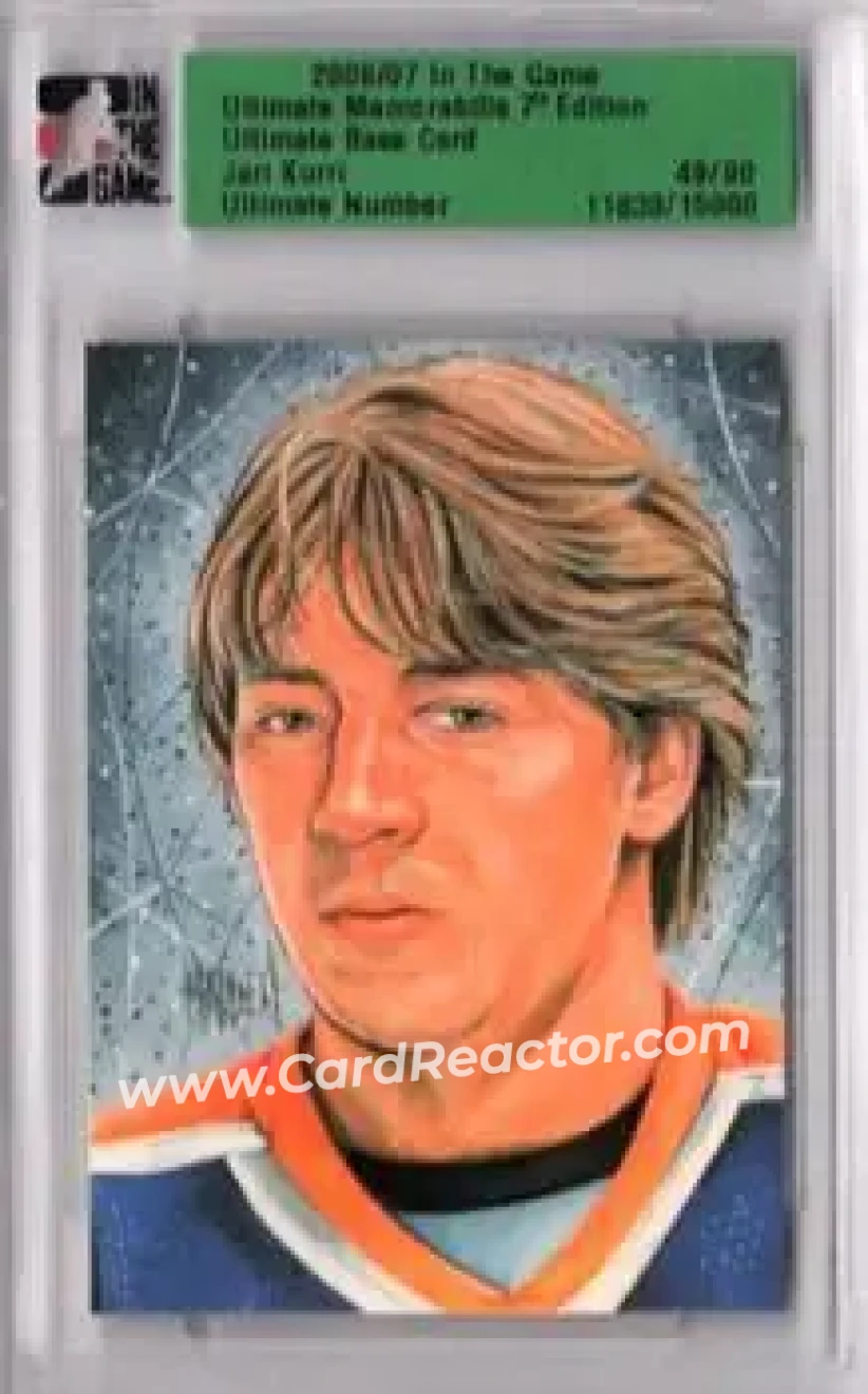 2006-07 In The Game Ultimate Memorabilia #NNO - Jari Kurri - Edmonton Oilers - Front