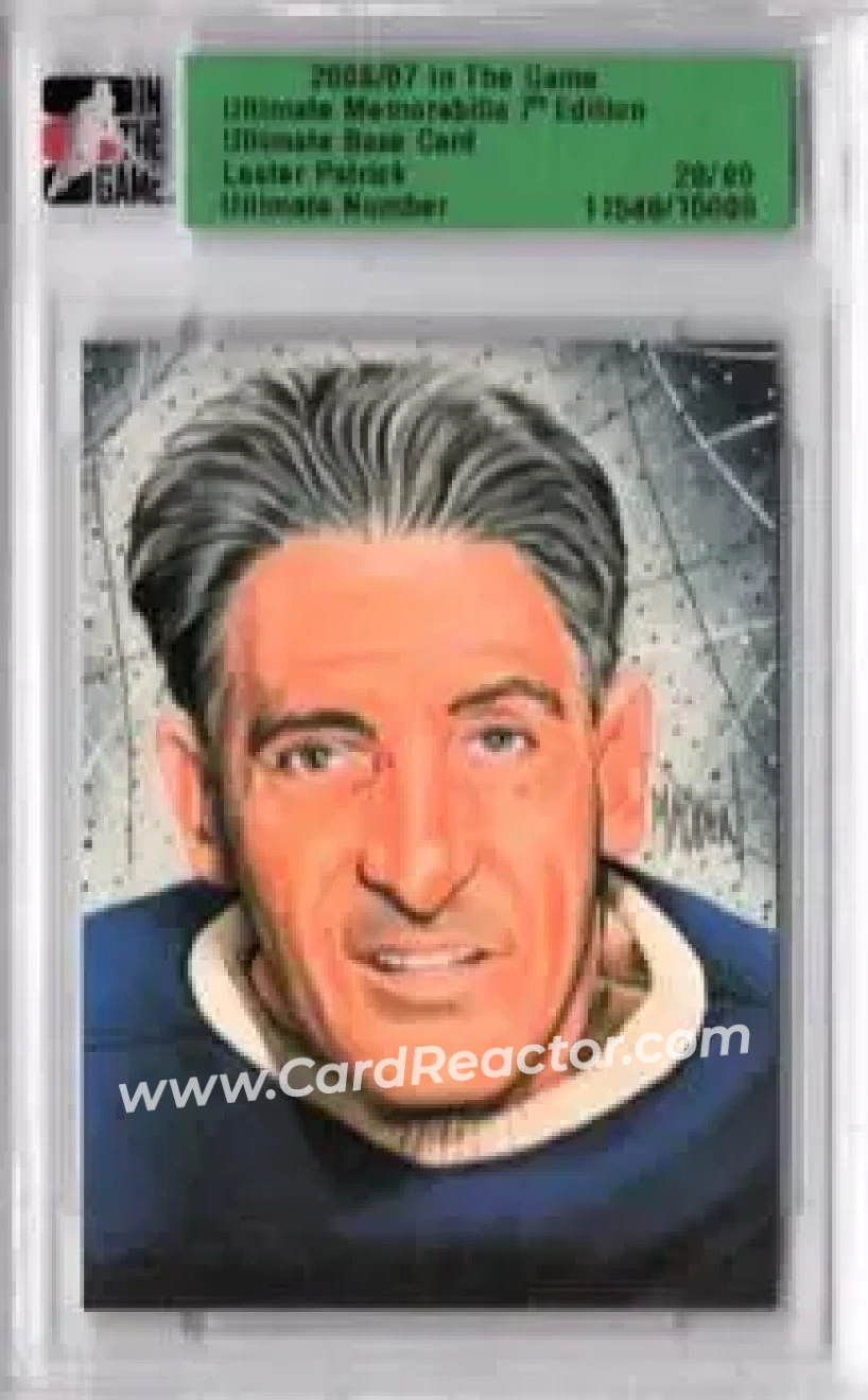 2006-07 In The Game Ultimate Memorabilia #NNO - Lester Patrick - New York Rangers - Front