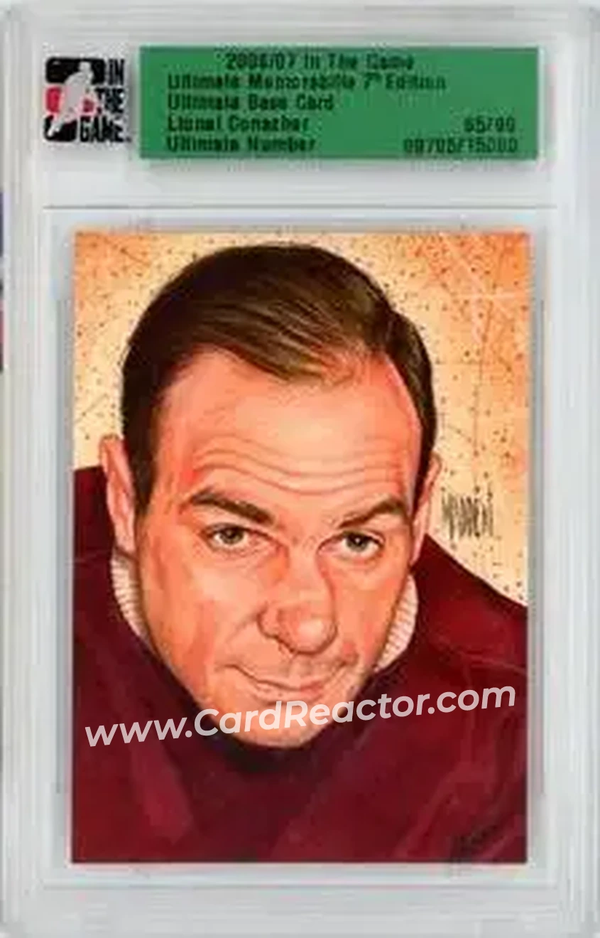 2006-07 In The Game Ultimate Memorabilia #NNO - Lionel Conacher - Montreal Maroons - Front 2006-07 In The Game Ultimate Memorabilia #NNO - Lionel Conacher - Montreal Maroons - Front