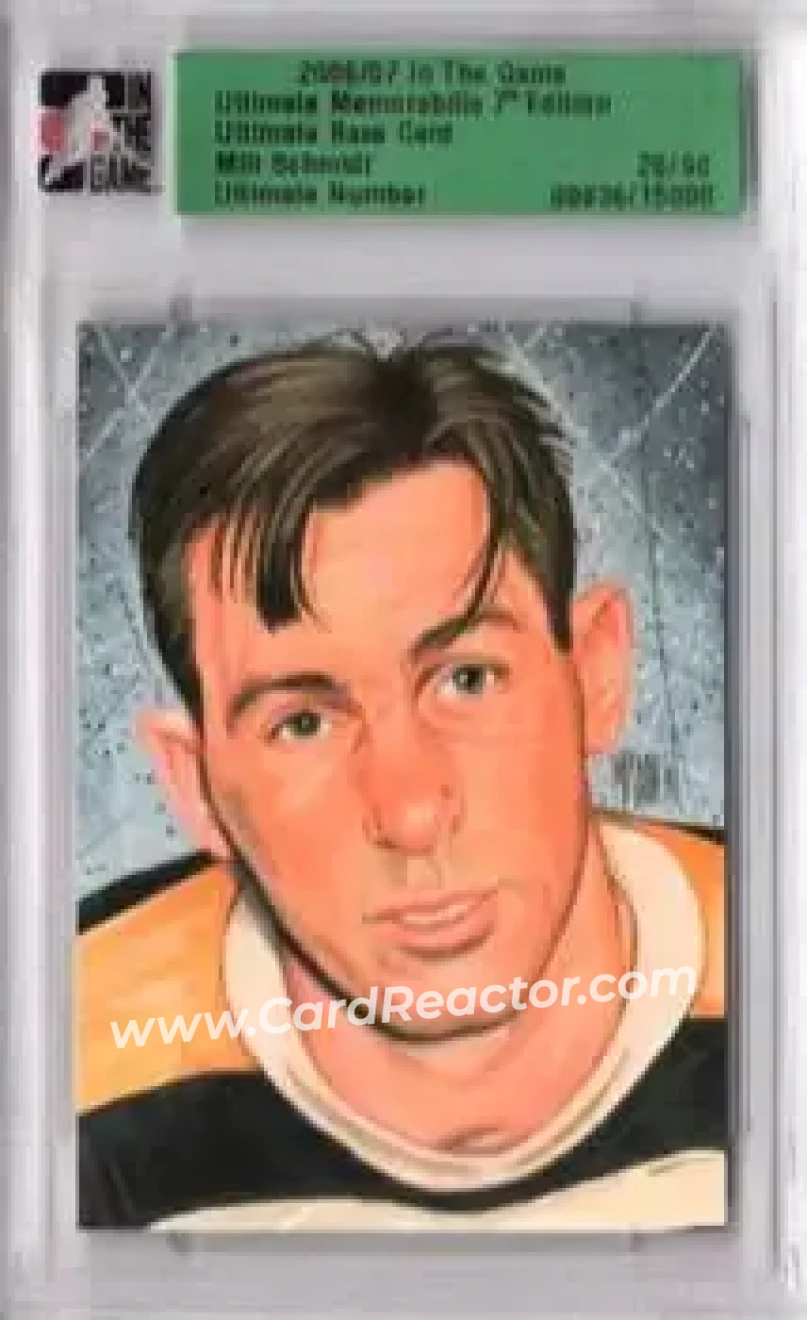 2006-07 In The Game Ultimate Memorabilia #NNO - Milt Schmidt - Boston Bruins - Front 2006-07 In The Game Ultimate Memorabilia #NNO - Milt Schmidt - Boston Bruins - Front
