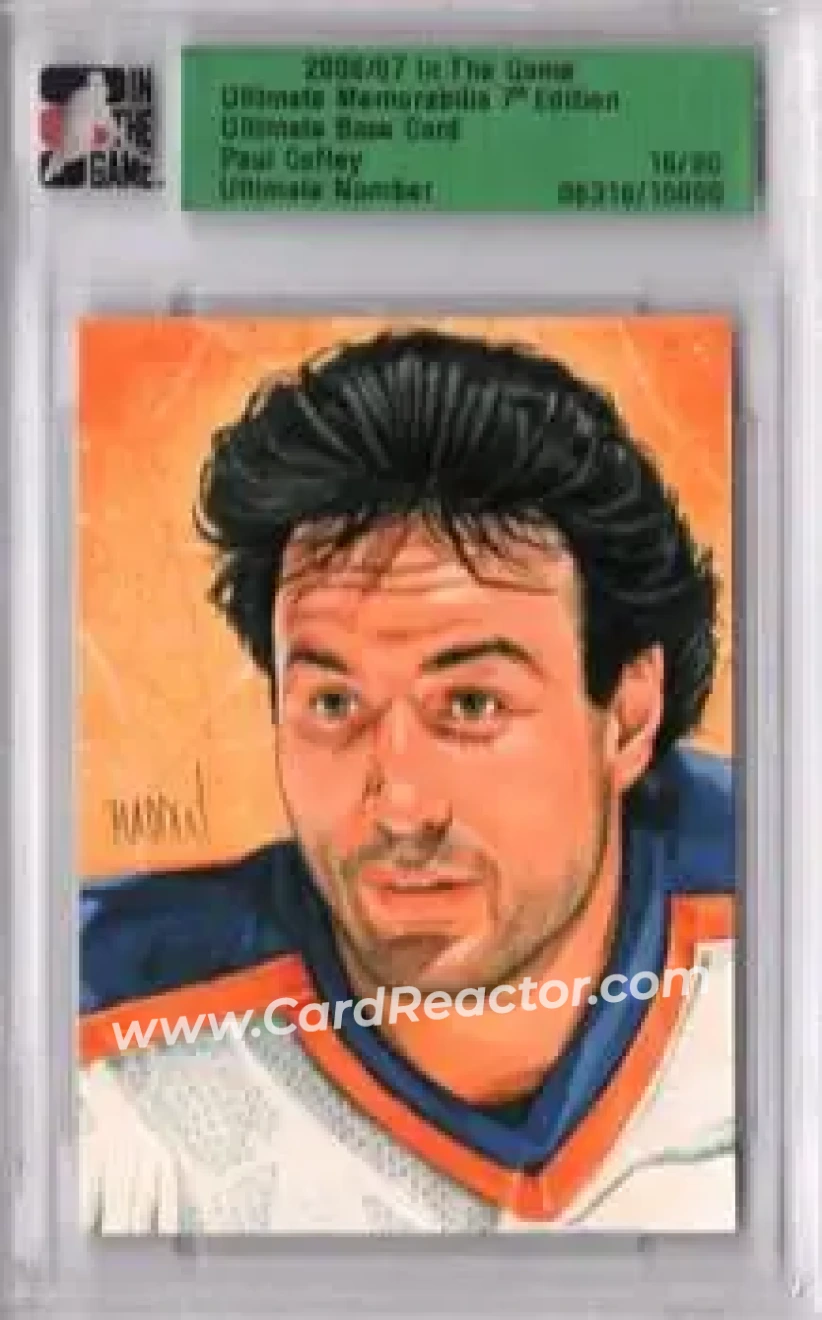 2006-07 In The Game Ultimate Memorabilia #NNO - Paul Coffey - Edmonton Oilers - Front