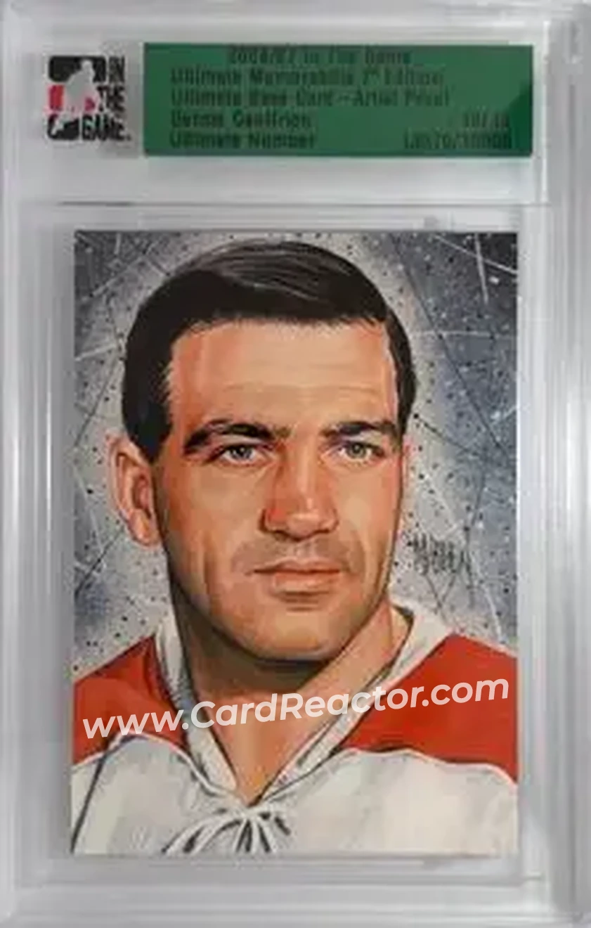 2006-07 In The Game Ultimate Memorabilia - Artist Proof #NNO - Bernie Geoffrion - Montreal Canadiens - Front