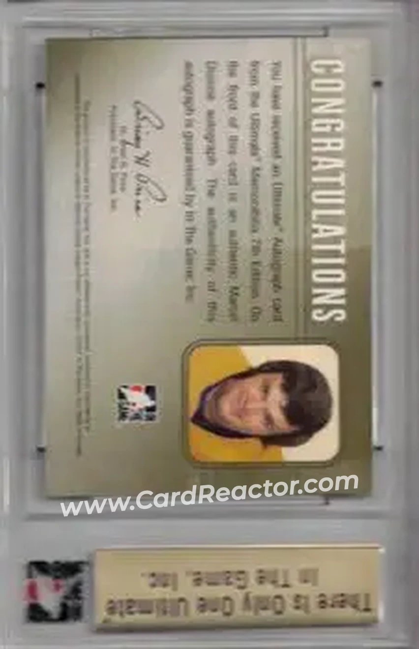 2006-07 In The Game Ultimate Memorabilia - Autos #NNO - Marcel Dionne - Los Angeles Kings - Back 2006-07 In The Game Ultimate Memorabilia - Autos #NNO - Marcel Dionne - Los Angeles Kings - Back