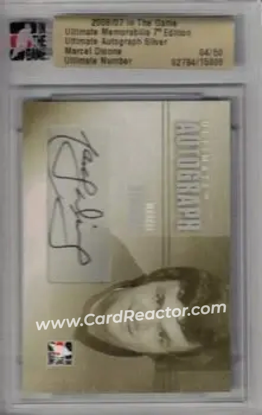 2006-07 In The Game Ultimate Memorabilia - Autos #NNO - Marcel Dionne - Los Angeles Kings - Front 2006-07 In The Game Ultimate Memorabilia - Autos #NNO - Marcel Dionne - Los Angeles Kings - Front