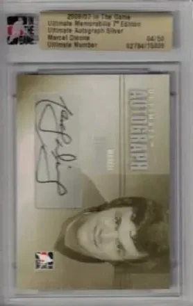 Marcel Dionne · 2006-07 In The Game Ultimate Memorabilia #NNO · Autos