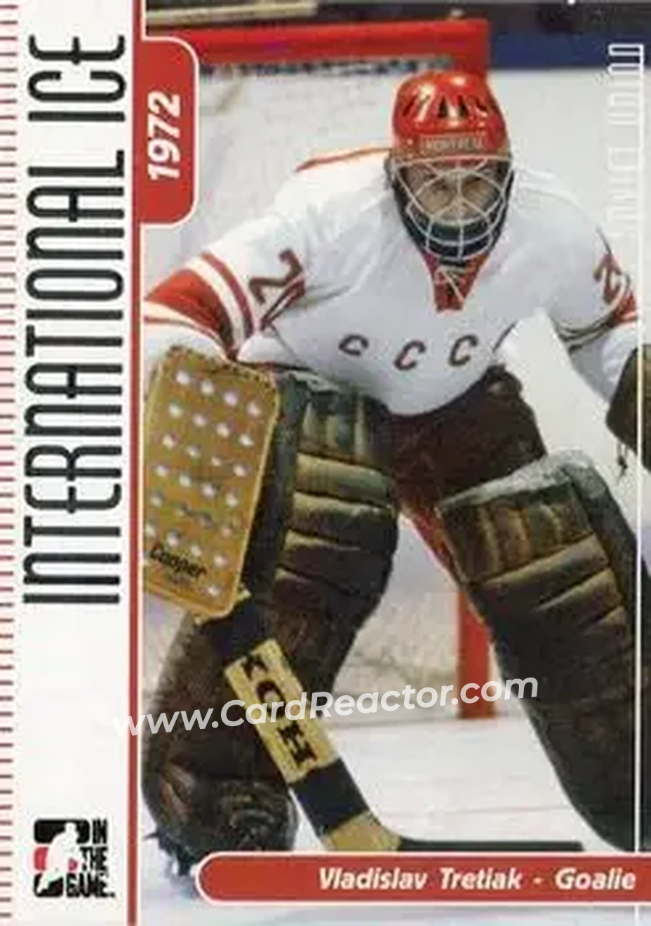 2006-07 In The Game Used International Ice #1 - Vladislav Tretiak - USSR - Front