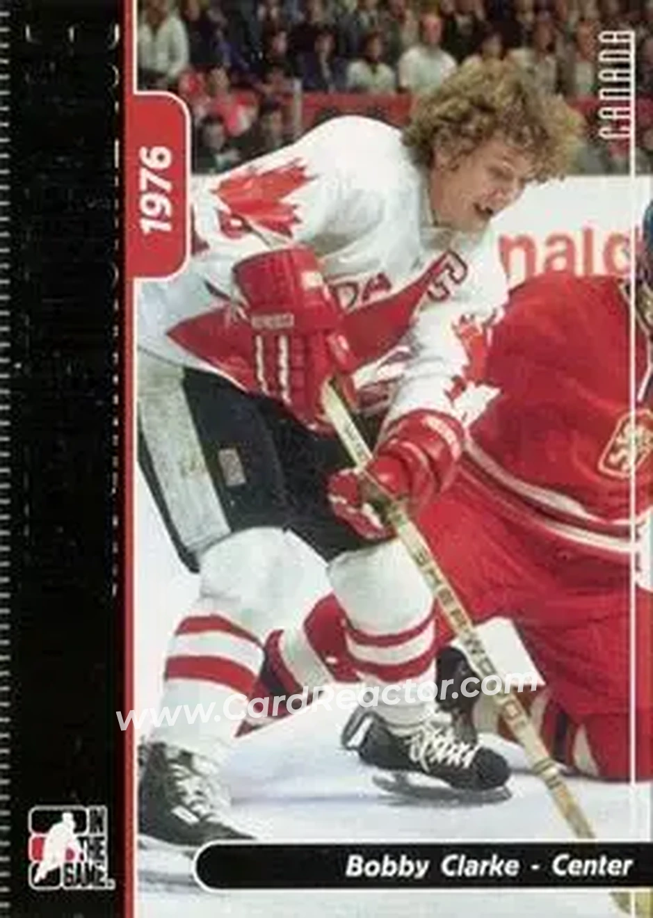 2006-07 In The Game Used International Ice #3 - Bob Clarke - Canada - Front
