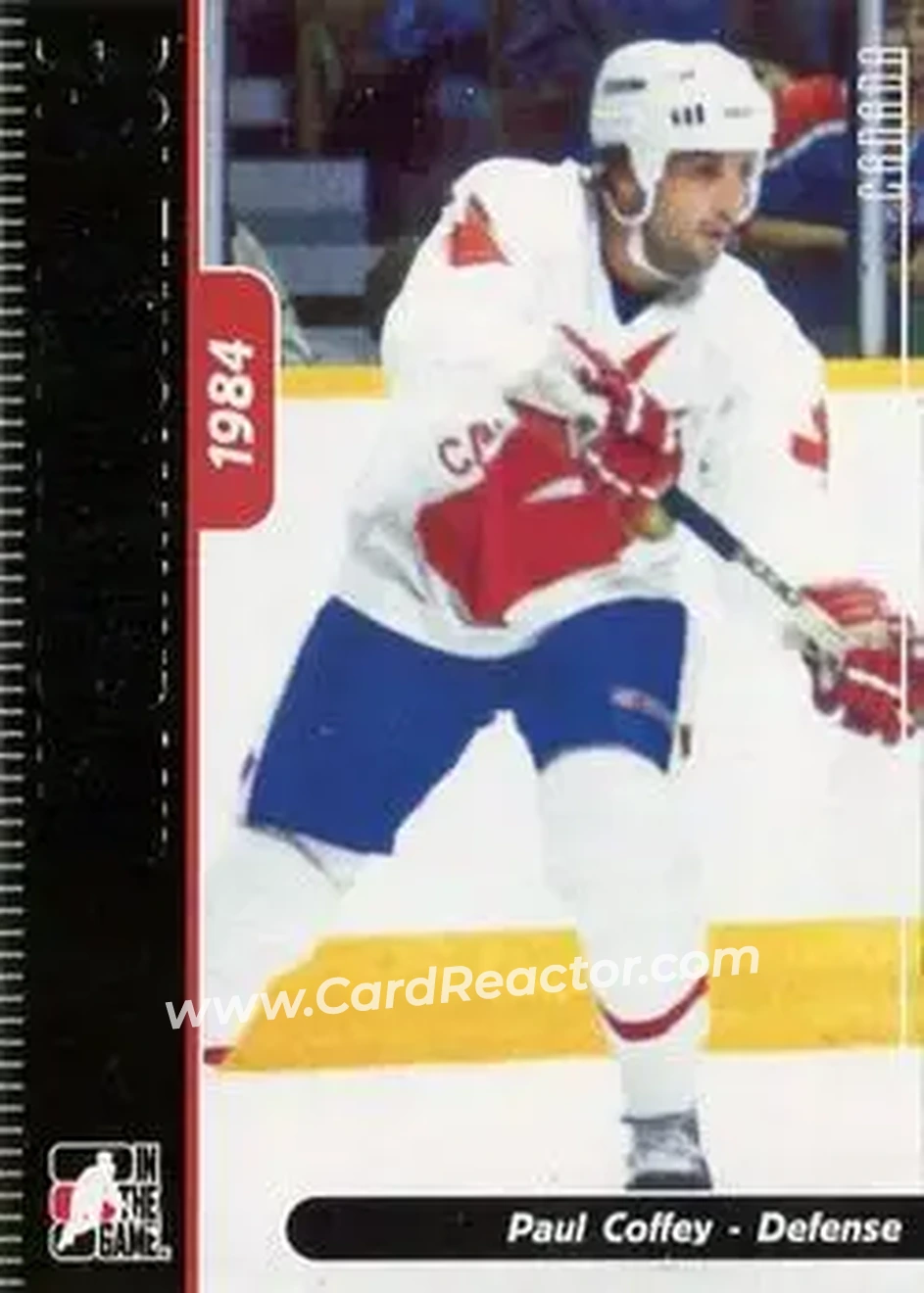2006-07 In The Game Used International Ice #5 - Paul Coffey - Canada - Front