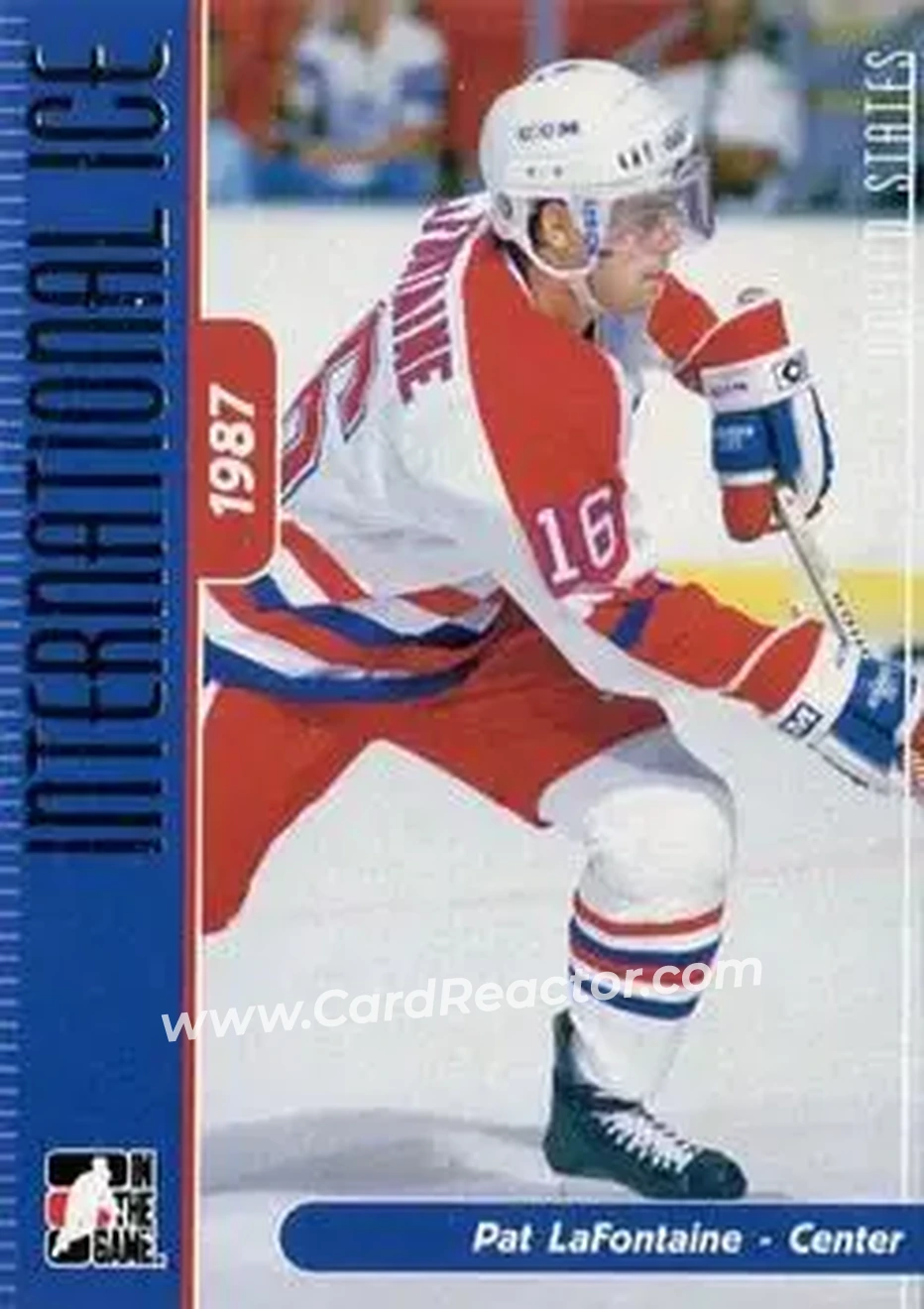 2006-07 In The Game Used International Ice #6 - Pat LaFontaine - USA - Front