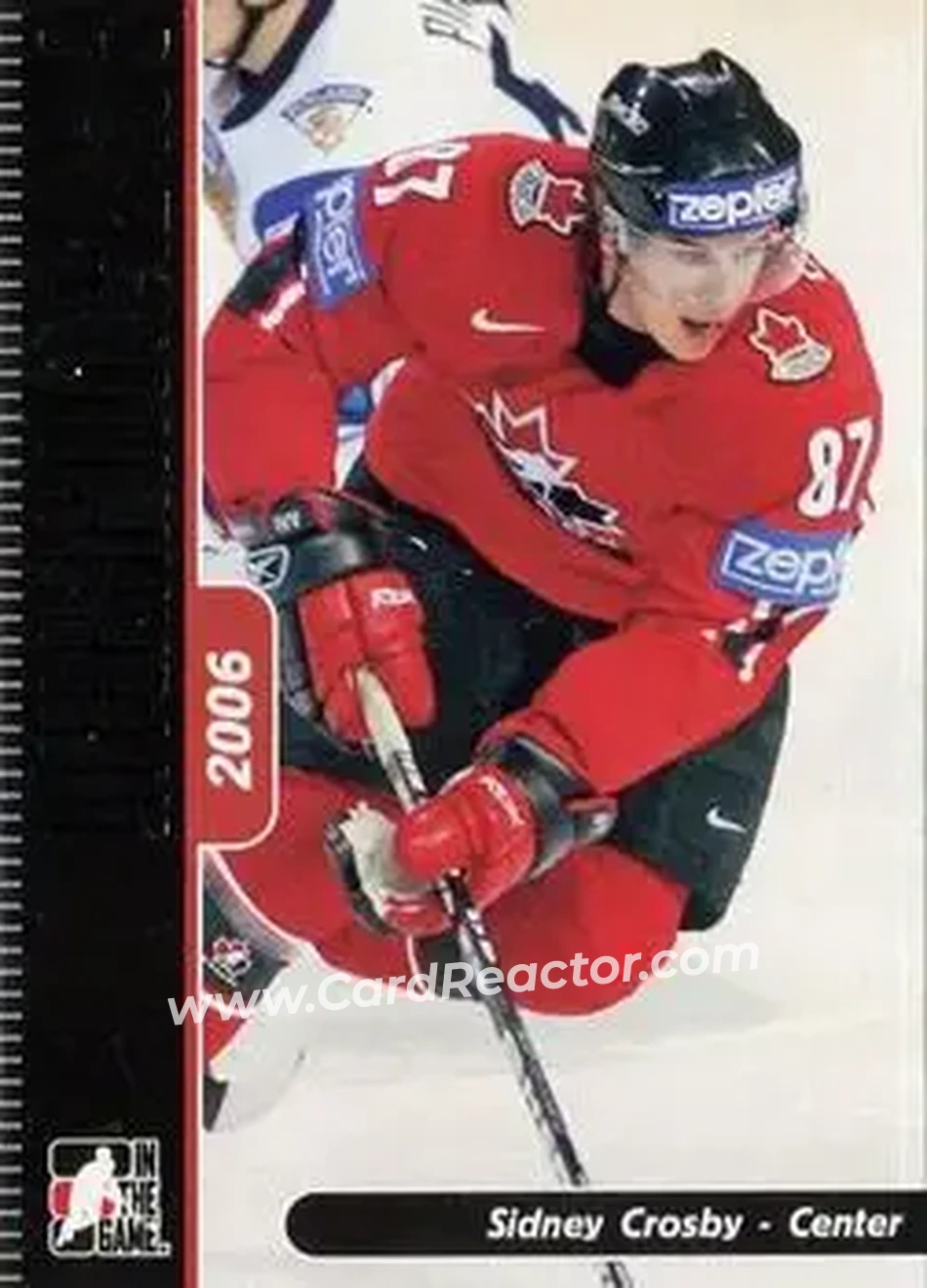 2006-07 In The Game Used International Ice #10 - Sidney Crosby - Canada - Front