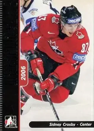 2006-07 In The Game Used International Ice #10 - Sidney Crosby - Canada