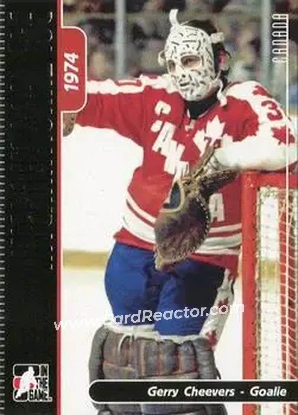 2006-07 In The Game Used International Ice #11 - Gerry Cheevers - Canada - Front