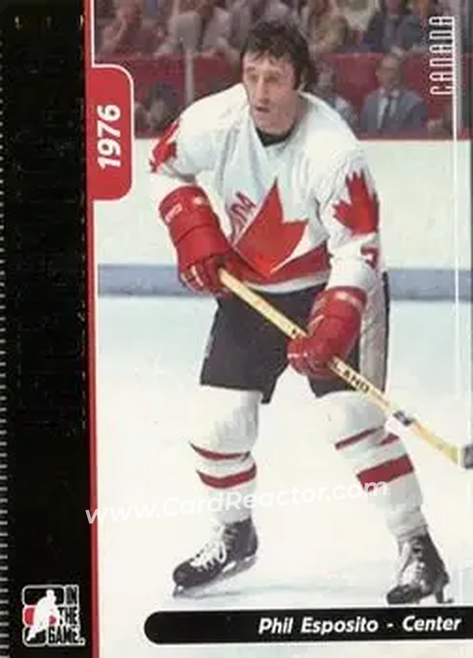 2006-07 In The Game Used International Ice #12 - Phil Esposito - Canada - Front