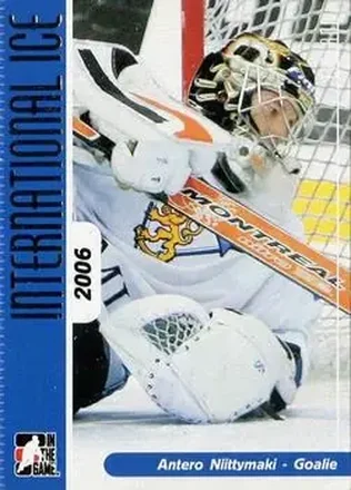 2006-07 In The Game Used International Ice #16 - Antero Niittymaki - Finland