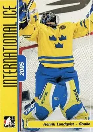 2006-07 In The Game Used International Ice #18 - Henrik Lundqvist - Sweden