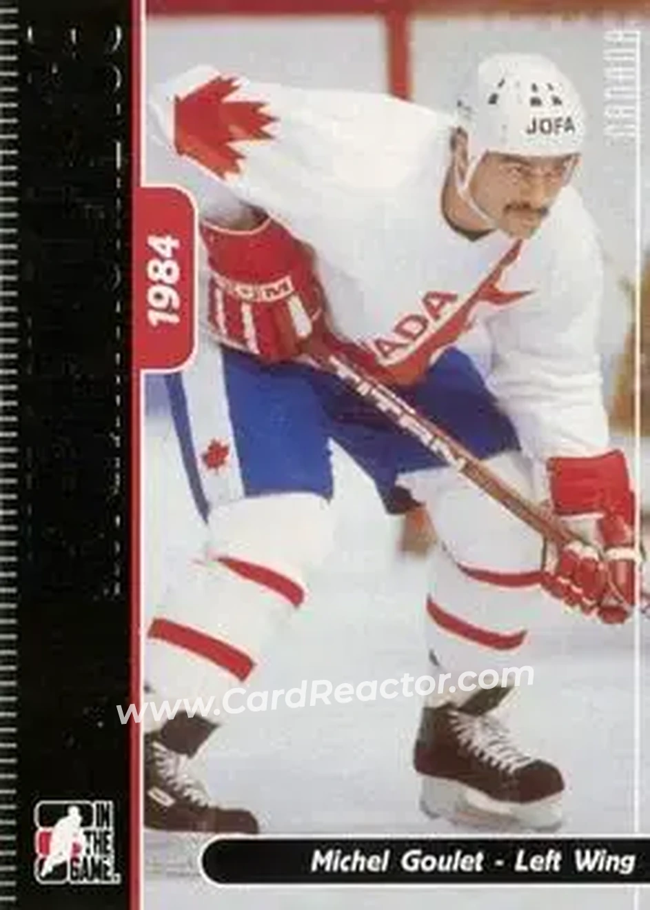 2006-07 In The Game Used International Ice #20 - Michel Goulet - Canada - Front
