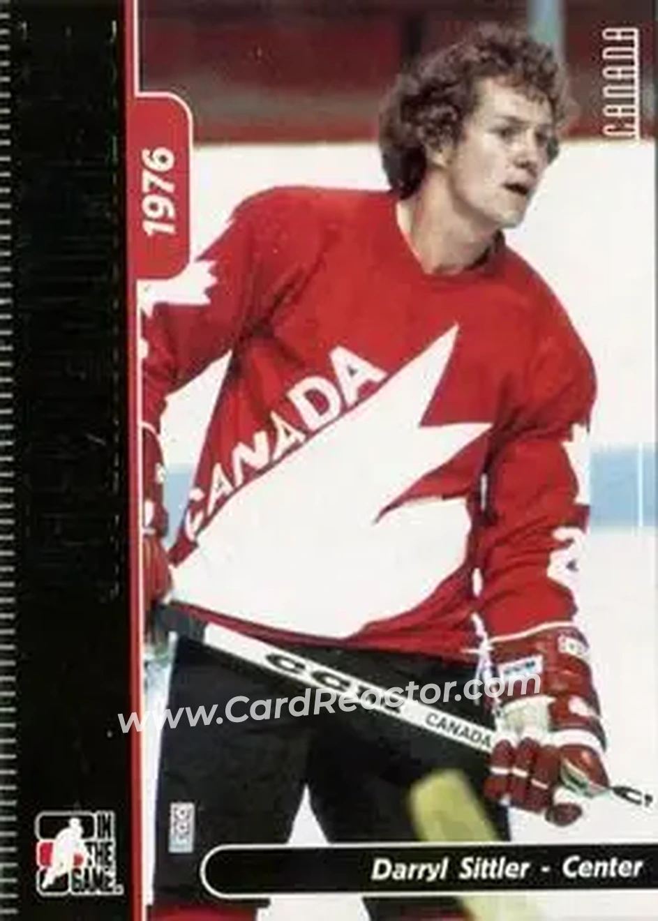 2006-07 In The Game Used International Ice #22 - Darryl Sittler - Canada - Front 2006-07 In The Game Used International Ice #22 - Darryl Sittler - Canada - Front