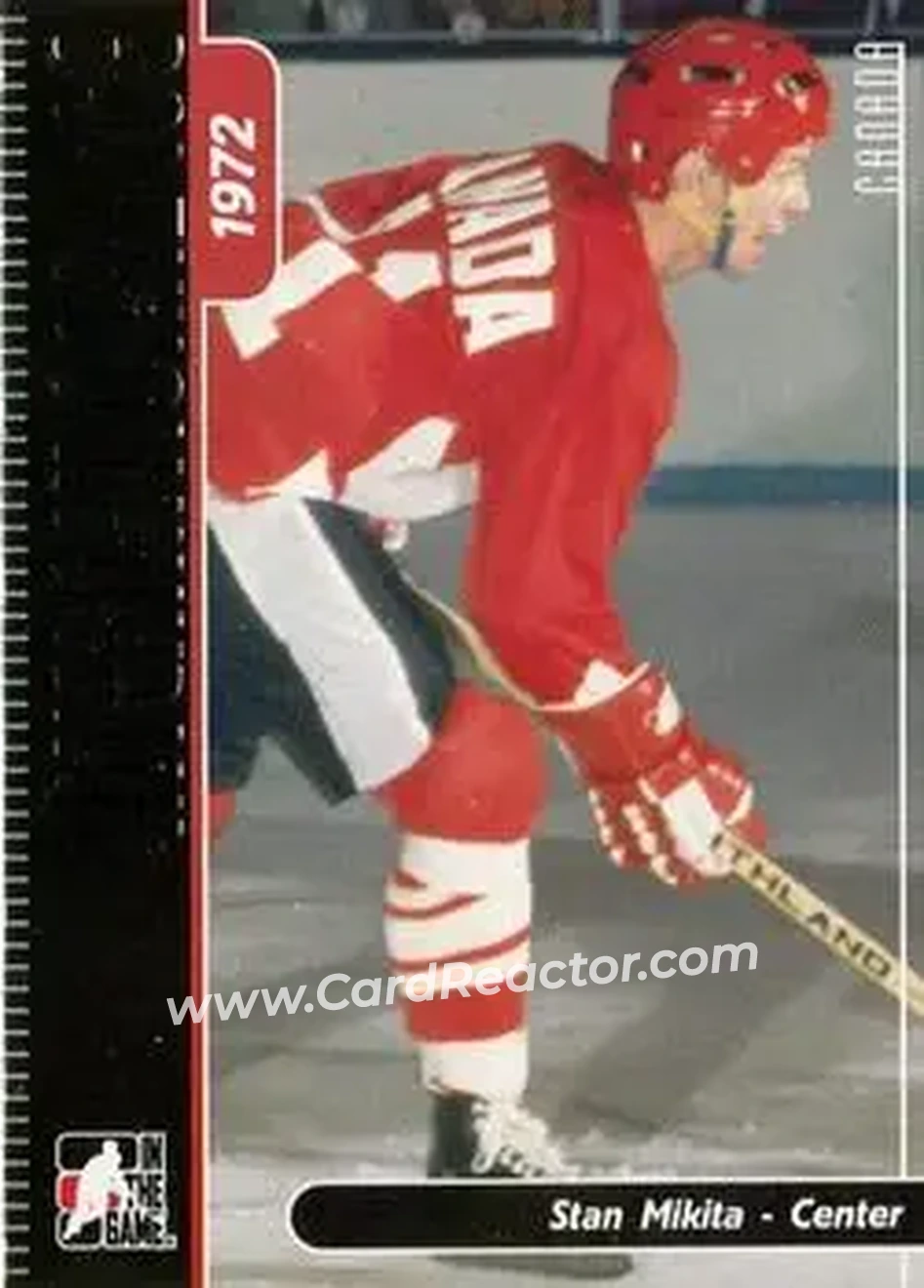 2006-07 In The Game Used International Ice #23 - Stan Mikita - Canada - Front