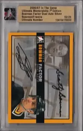 2006-07 In The Game Ultimate Memorabilia feature card