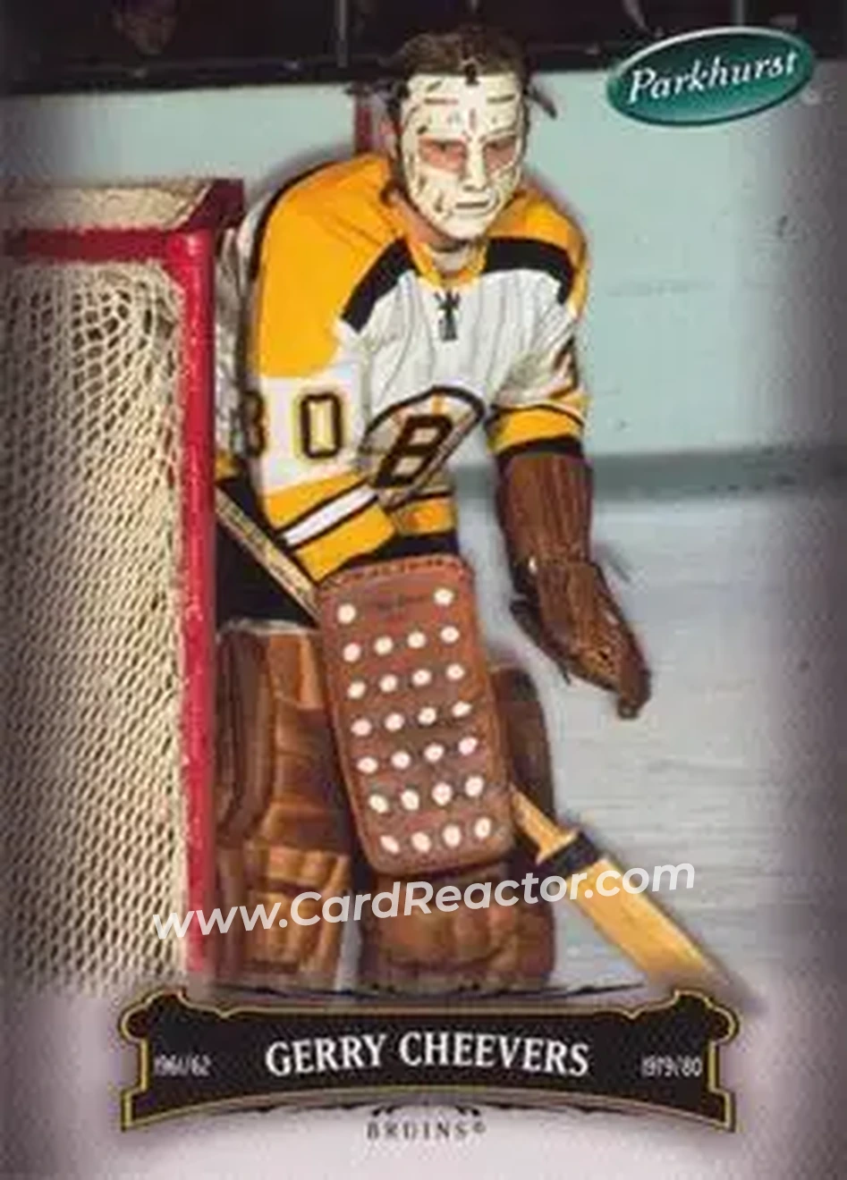 2006-07 Parkhurst #33 - Gerry Cheevers - Boston Bruins - Front