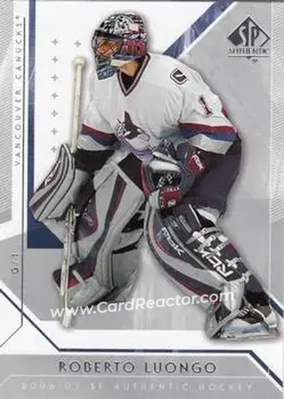 2006-07 SP Authentic #4 - Roberto Luongo - Vancouver Canucks - Front