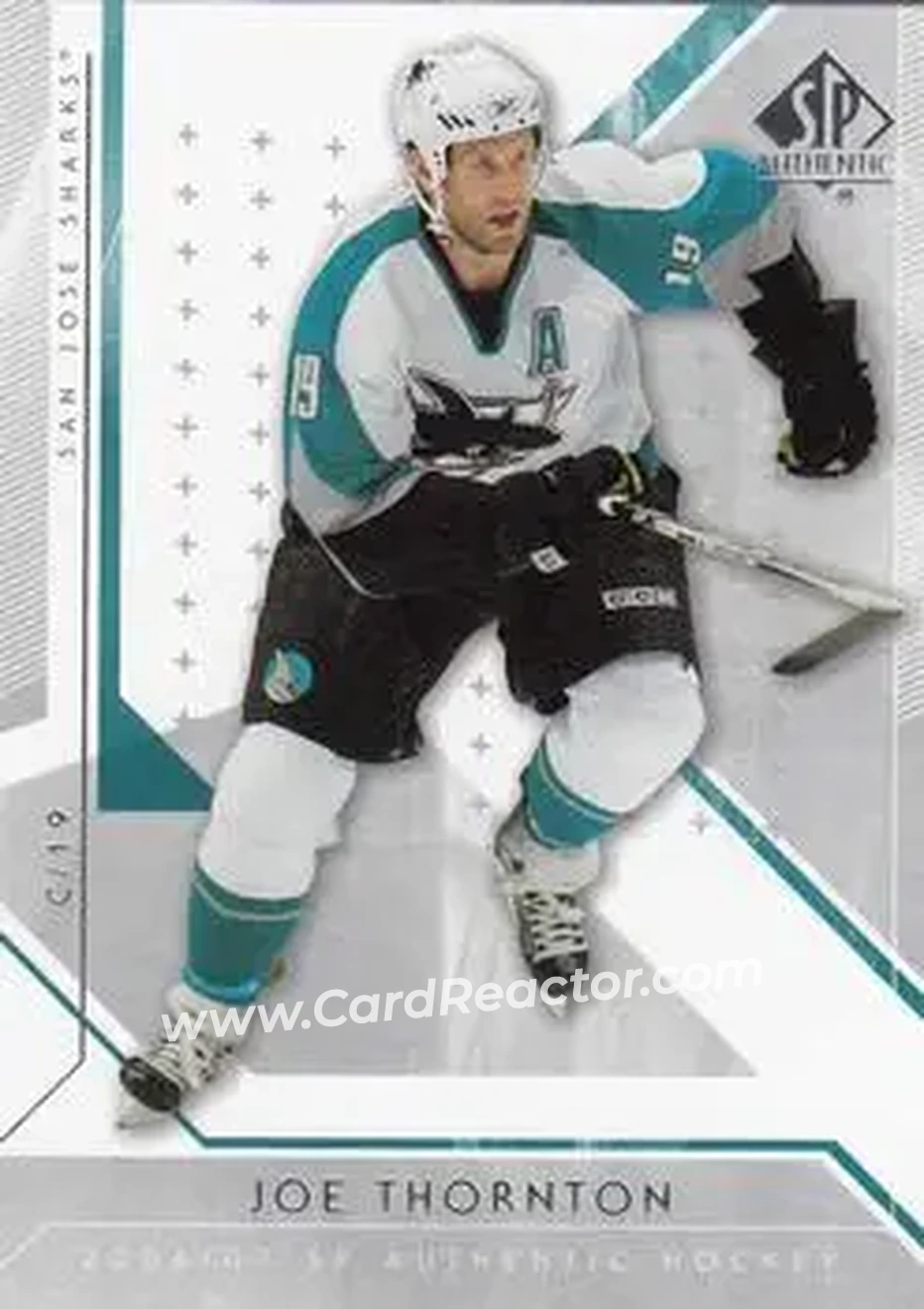 2006-07 SP Authentic #16 - Joe Thornton - San Jose Sharks - Front
