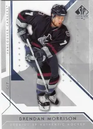 2006-07 SP Authentic #5 - Brendan Morrison - Vancouver Canucks