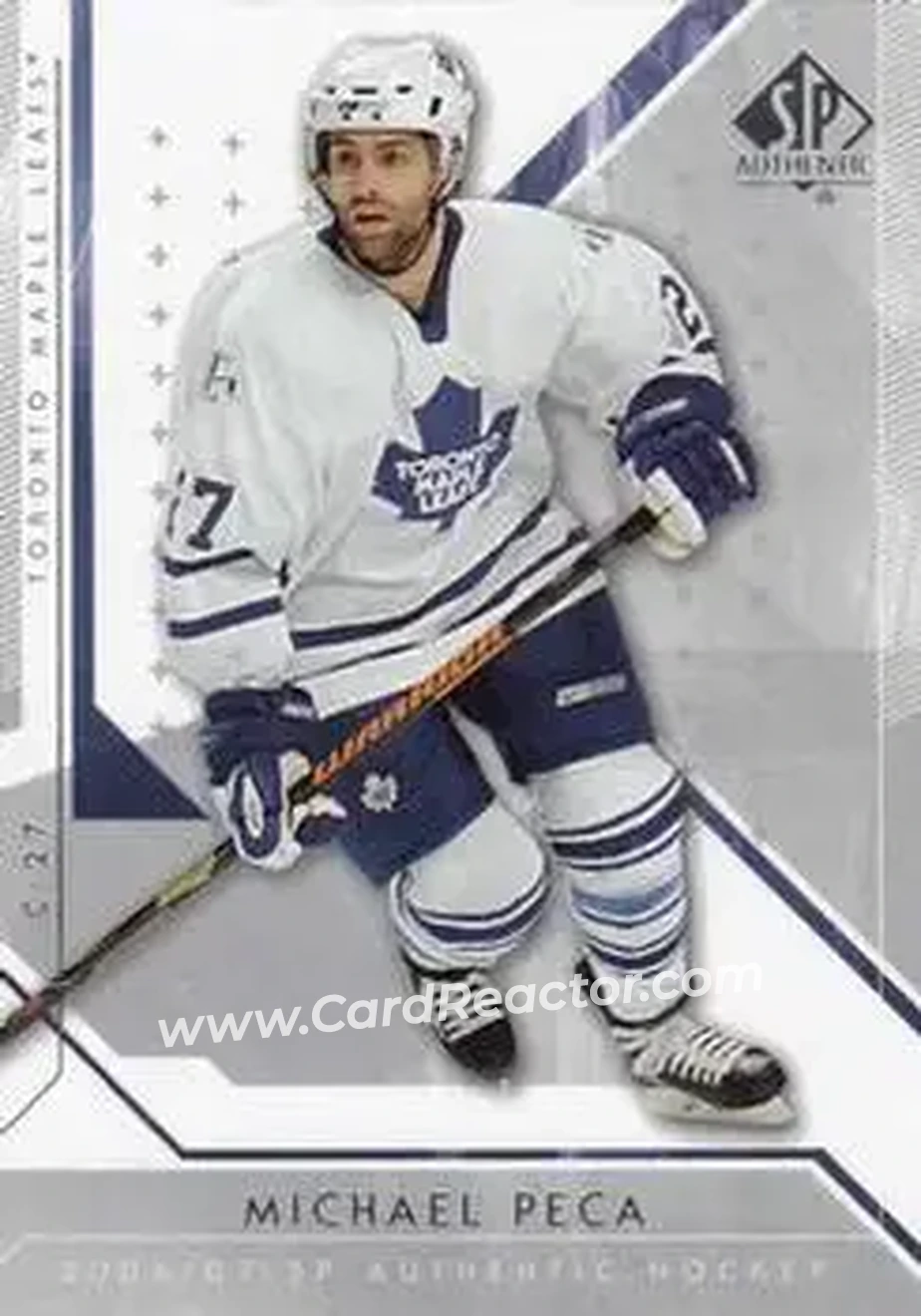 2006-07 SP Authentic #7 - Michael Peca - Toronto Maple Leafs - Front