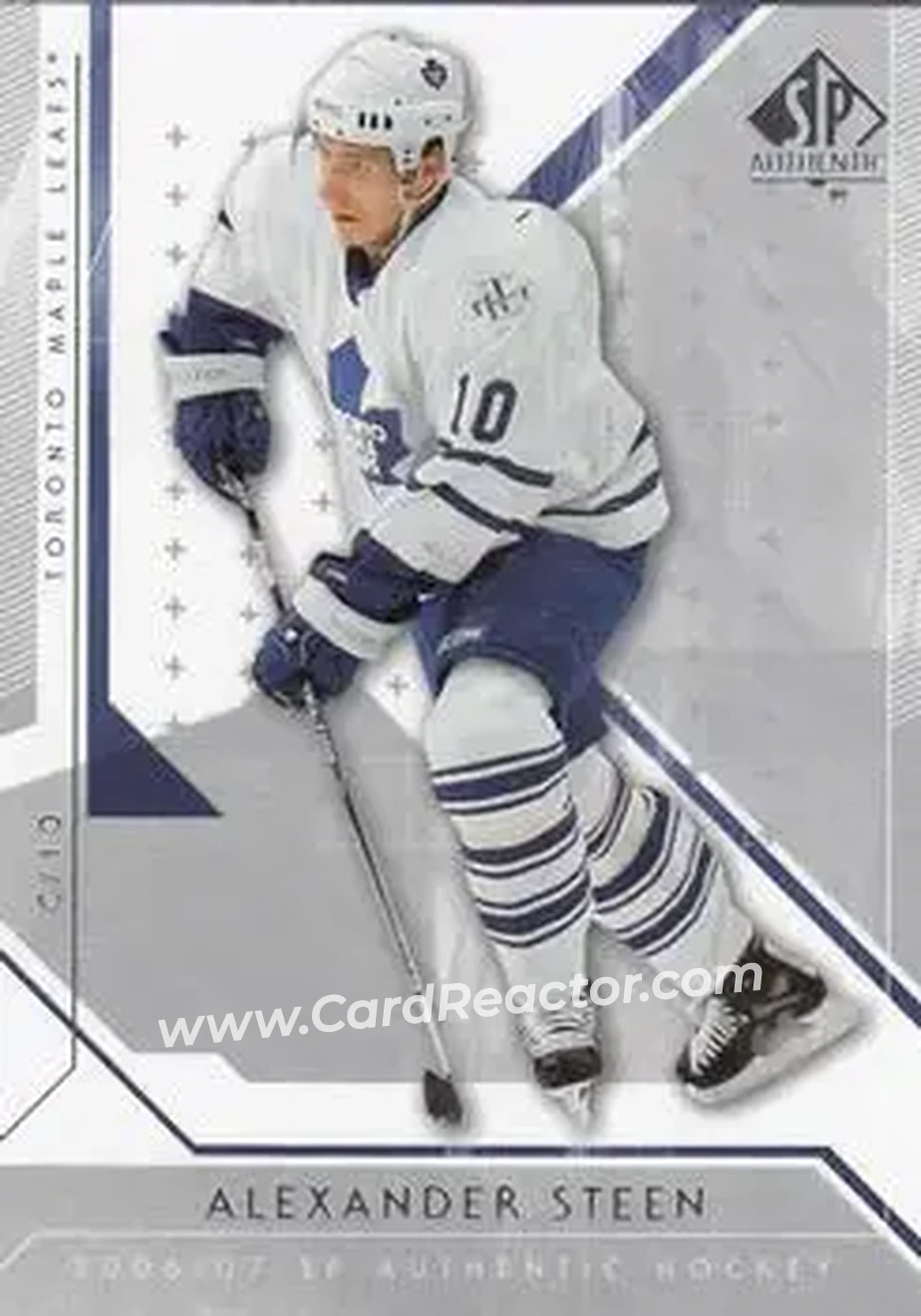 2006-07 SP Authentic #8 - Alexander Steen - Toronto Maple Leafs - Front