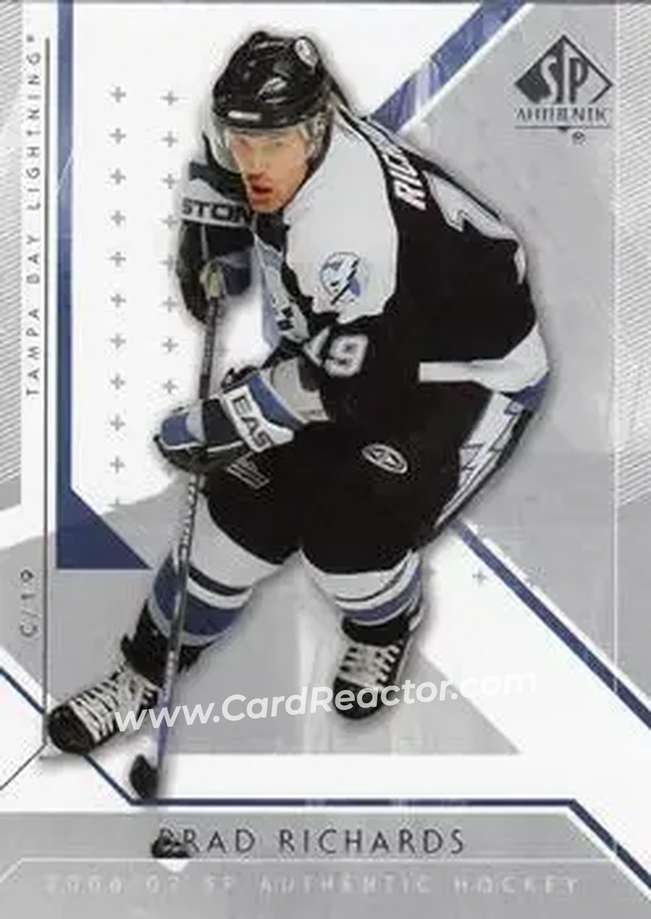 2006-07 SP Authentic #12 - Brad Richards - Tampa Bay Lightning - Front