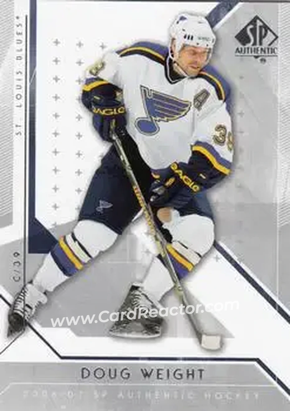 2006-07 SP Authentic #13 - Doug Weight - St. Louis Blues - Front