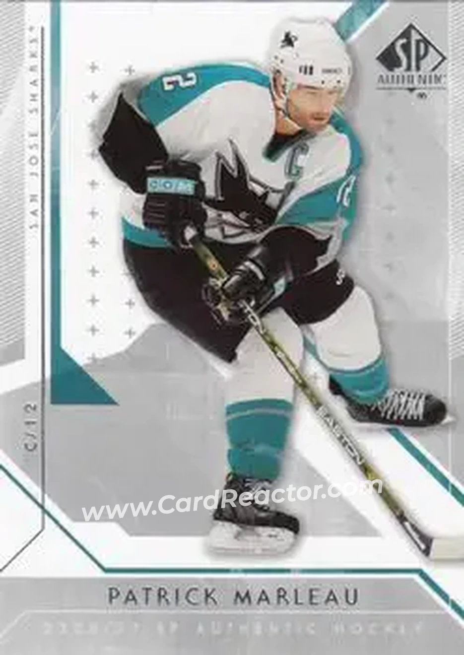 2006-07 SP Authentic #17 - Patrick Marleau - San Jose Sharks - Front