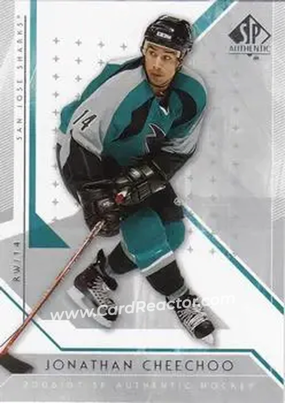 2006-07 SP Authentic #18 - Jonathan Cheechoo - San Jose Sharks - Front