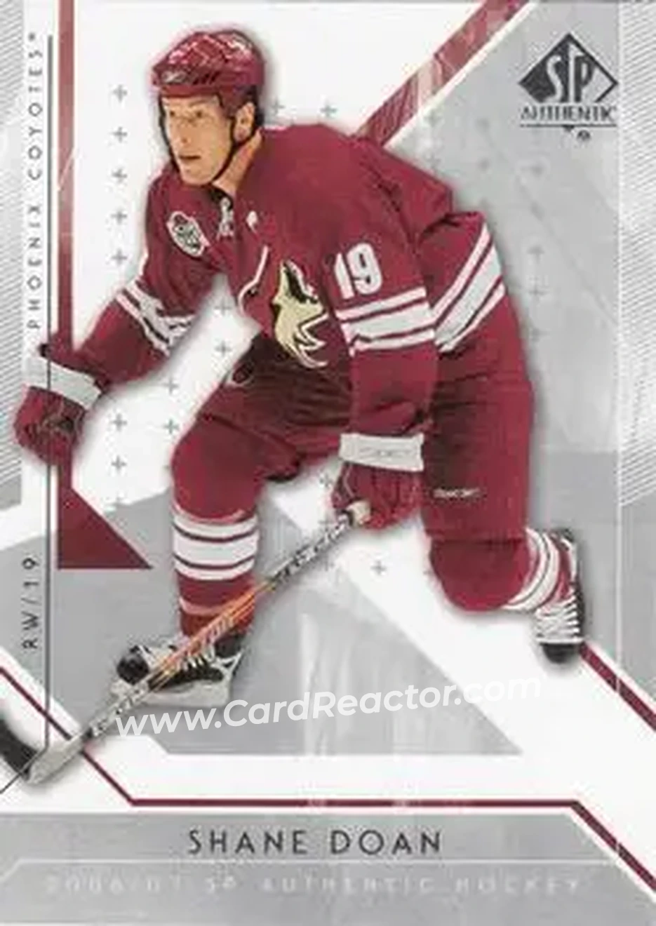 2006-07 SP Authentic #24 - Shane Doan - Phoenix Coyotes - Front